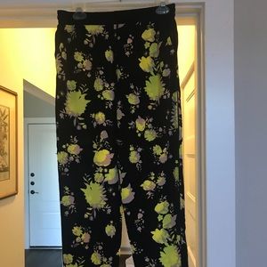 Fun black and bright yellow pants